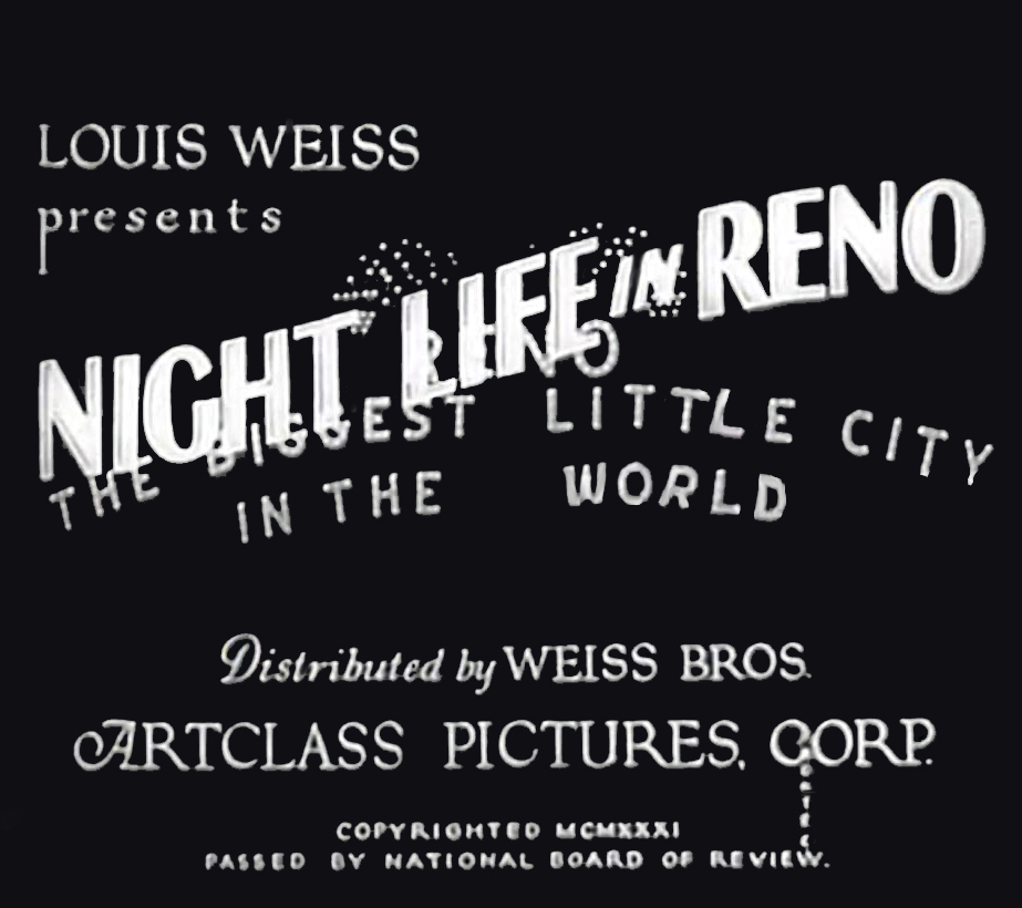 Night Life in Reno (1931)